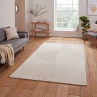 Flores 1924 Cream Washable Modern Rug