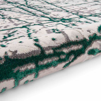 Artemis B8403A Green Silver Silky Rug
