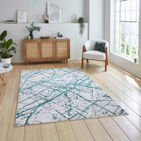 Artemis B8403A Green Silver Silky Rug