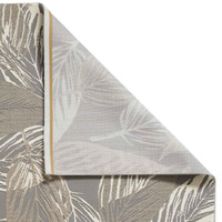 Flores 1925 Grey Washable Leaf Rug