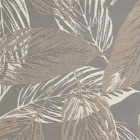 Flores 1925 Grey Washable Leaf Rug