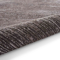 Flores 1930 Charcoal Washable Lines Rug