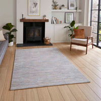 Creation 50164 Pink Blue Silky Rug