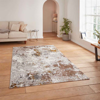 Creation 50179 Gold Beige Silky Rug