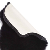 Super Teddy Black Soft Faux Sheepskin