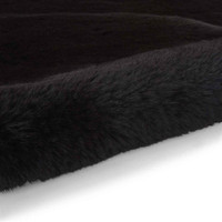Super Teddy Black Soft Faux Sheepskin
