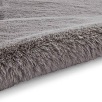 Super Teddy Grey Soft Faux Sheepskin