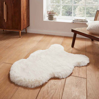 Super Teddy Ivory Soft Faux Sheepskin
