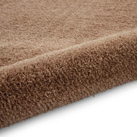 Kara Walnut Shaggy Washable Plain Rug