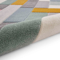 Matrix E7918 Multi Pastal Carved Rug