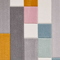 Matrix E7918 Multi Pastal Carved Rug
