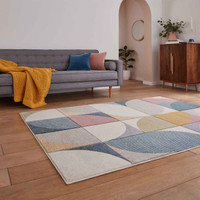 Matrix FE663 Multi Pastal Carved Rug