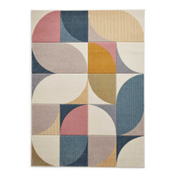 Matrix FE663 Multi Pastal Carved Rug