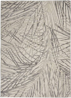 Rustic Textures RUS17 Ivory Grey Abstract Rug Runner