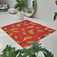 Banana Miami Red Thin Rug 9392 LDP