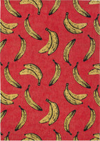 Banana Miami Red Thin Rug 9392 LDP