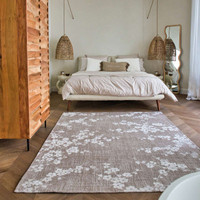 Sakura Morning Mist Beige 9373 Indoor Outdoor Washable Eco Rug