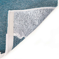 Lagoon Inkjet Marine Blue 9332 Indoor Outdoor Washable Eco Rug