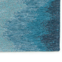 Lagoon Inkjet Marine Blue 9332 Indoor Outdoor Washable Eco Rug