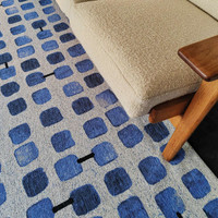 Cobblestone Amparo Blues Thin Rug 9348 LDP