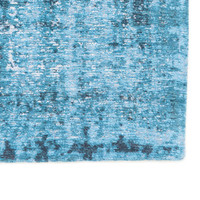 Kirman Storm Thin Teal Blue Rug 9374 LDP