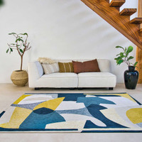 Shapes Duck Song Multicolour 9369 Indoor Outdoor Washable Eco Rug