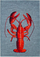 Lobster Steam Red 9389 Indoor Outdoor Washable Eco Rug