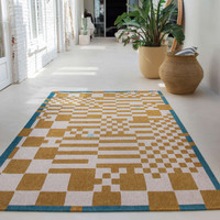 Chess Honey 9338 Indoor Outdoor Washable Eco Rug