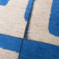 Papercut Campanula Blue 9358 Indoor Outdoor Washable Eco Rug