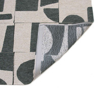 Papercut Sea Spray Khaki Grey 9361 Indoor Outdoor Washable Eco Rug