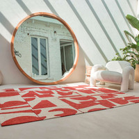 Papercut Rust 9364 Indoor Outdoor Washable Eco Rug