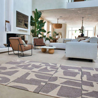Papercut String Beige Cream 9366 Indoor Outdoor Washable Eco Rug