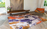 Fresque Purple Game Thin Rug 9342 LDP