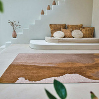 Lagoon Chestnut Brown 9326 Indoor Outdoor Washable Eco Rug