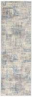 Solace SLA03 Ivory Grey Blue Rug Runner