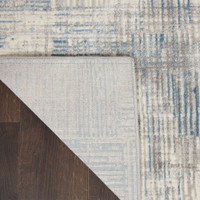 Solace SLA03 Ivory Grey Blue Rug Runner