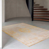 On Sale Grey Yellow 9062 Fading World Medallion Rug 80x150cm