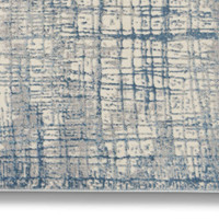 Calvin Klein CK950 Rush Ivory Blue Contemporary Rug Runner