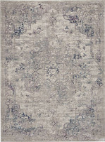 Kathy Ireland Royal Terrace KI44 Beige Blue Rug Runner