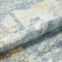 Washable Rug Modern Lux Grey Yellow 