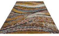 Amara Soft Stylish Abstract Rug Bronze 