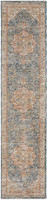 Sahar Traditional Silk Look Rug Ivory Blue 