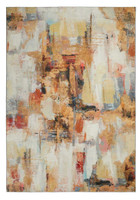 Washable Rug Modern Lux Beige Multi