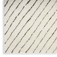 Modern Comfort Soft Rug Ivory Black