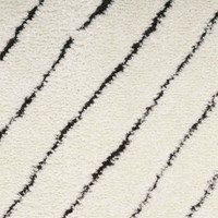 Modern Comfort Soft Rug Ivory Black