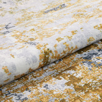 Washable Rug Modern Lux Ivory Gold 