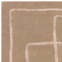 Matrix 95 Infinity Sand Thick Wool Floor Rug