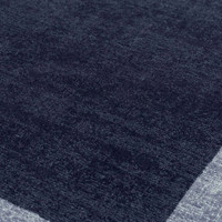 Albi Navy Pure Wool Plain Rug
