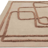 Matrix 96 Infinity Copper Thick Wool Floor Rug