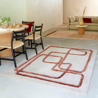 Matrix 96 Infinity Copper Thick Wool Floor Rug